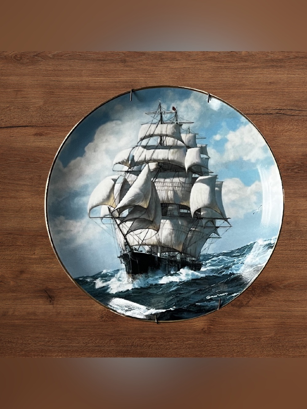 W.S. George Flying Cloud Collector Plates Set Charles Vickery 1990